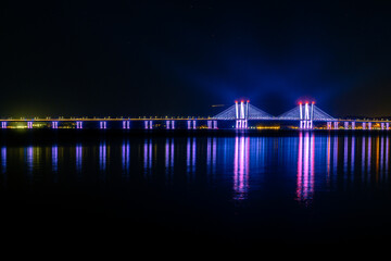 Tappan Zee Bridge At Night