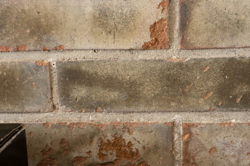 Pared de ladrillo desnudo