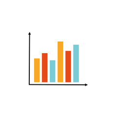 Business data market elements dot pie bar charts diagrams and graphs flat icons