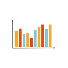 Business data market elements dot pie bar charts diagrams and graphs flat icons