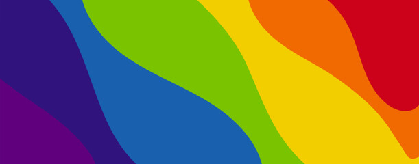 Abstract colorful background. Colorful waves rainbow background. Smooth rainbow waves background design. Colorful swirls dynamic background design. Vector background illustration