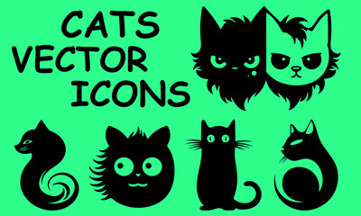 CATS VECTOR PACK | ICONS | LOGO