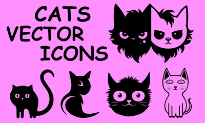 CATS VECTOR PACK | ICONS | LOGO