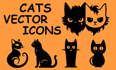 CATS VECTOR PACK | ICONS | LOGO