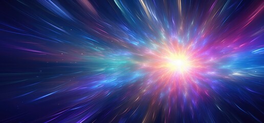 ELECTRIC COLORS. Space explosion, Big bang. Electrified wallpaper, Colorful, background. COLORS BOOM IN THE SPACE. 3D bright colored space explosion pattern. Sense of colors expansion - obrazy, fototapety, plakaty