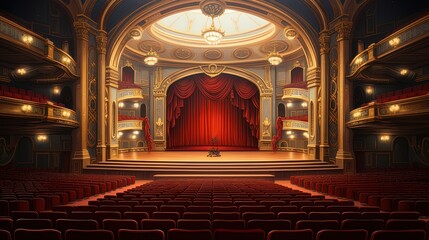 empty theatre stage