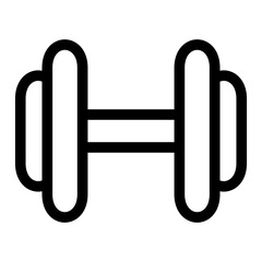 barbell icon on transparent background