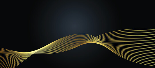 vector abstract black and gold luxury background with abstracts