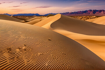 Fototapeta na wymiar Desert Horizons: A Celestial Symphony