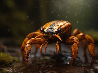 Scorpion portrait created with Generative AI technology