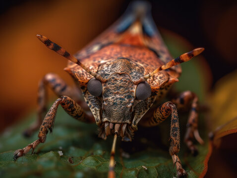Stinkbug portrait created with Generative AI technology