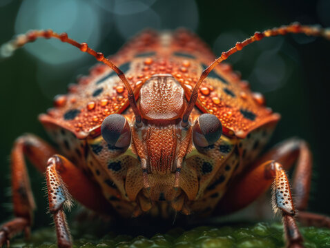 Stinkbug portrait created with Generative AI technology