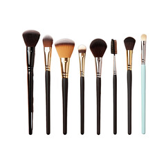 set of cosmetic brushes