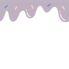 Ice creme melt kawaii cute pastel birthday party frame