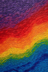 Vibrant Abstract Design with Pride Flag Colors in Mesmerizing Patterns, diversity, inclusivity, motion, dynamic, colorful, vibrant, Digital, Design, concept, rainbow, modern.