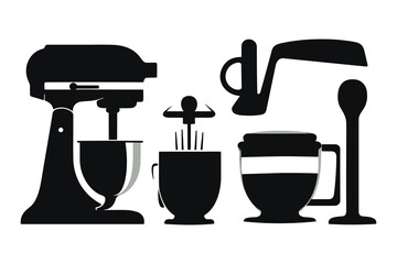 Kitchen Tools Vector Art, Icons, and Graphics,
Premium Vector, Kitchen tools silhouette black and white vector,
Kitchen tools silhouettes Royalty Free Vector 