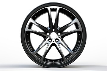 Obraz premium Rim of Wheels Car Isolated On White