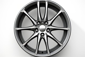 Obraz premium Rim of Wheels Car Isolated On White
