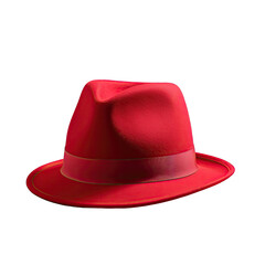 Red hat isolated on transparent background