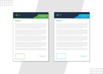  
Letterhead template vector Professional and modern corporate letterhead template Creative Professional and minimalist corporate letterhead template design.