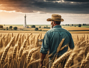 farmer in field