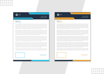  
Letterhead template vector Professional and modern corporate letterhead template Creative Professional and minimalist corporate letterhead template design.