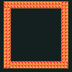 Obraz premium frame for photo or invitations orange