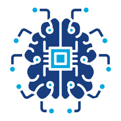 Fototapeta premium Brain Circuit Icon
