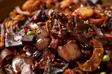 jajangmyeon, black bean sauce noodles
