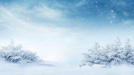 Fototapeta premium Winter background of snow and frost with free space for your decoration. created with Generative AI technology