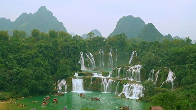 Detian Waterfall in Guangxi, China