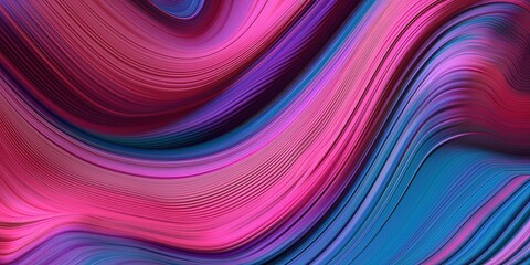 Obraz premium pink and blue abstract liquid wave. ai generative
