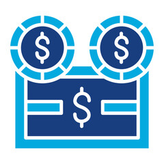 Obraz premium Cash and Coins Icon