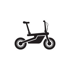 Electric bike logo icon, simple design vector illustration