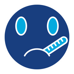 Face with Thermometer Icon