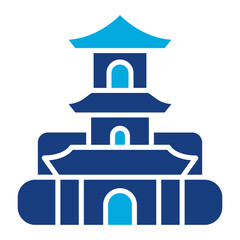 Fototapeta na wymiar Stupa Icon