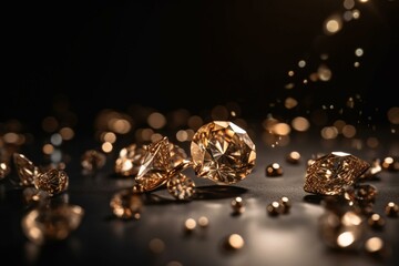 gold diamonds. Generative AI