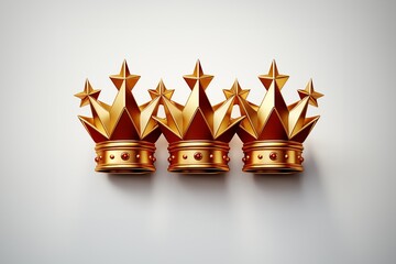 Kunde ist König, Krone mit Sternen und Bewertungen, Feedback