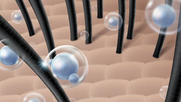 Revitalize hair and scalp with a serum or shampoo. effective anti-dandruff and moisturizing.