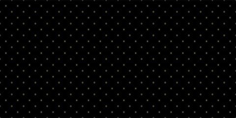 Luxury background pattern seamless geometric plus sign abstract black and gold colors vector. Geometric minimal style background design. Christmas background. - 635545038