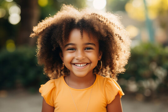 Generative ai collage image picture photo of pretty sweet lovely kid happy smiling