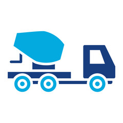 Concrete Mixer Truck Icon