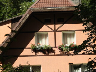 cute german house in svetlogorsk, russia