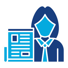 Female Journalist Icon