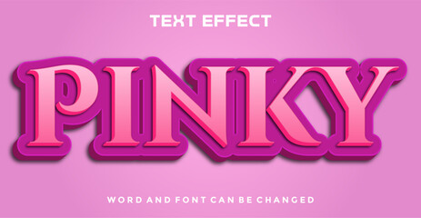 Fototapeta premium Pinky editable text effect