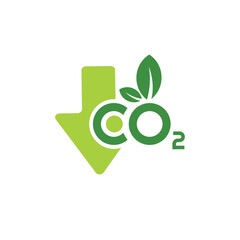 reducing CO2 emissions to stop climate change. green energy background	