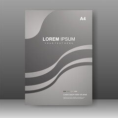 Fototapeta premium Book cover design modern. Annual report. Brochure template, catalog. Simple Flyer promotion. magazine. Vector illustration