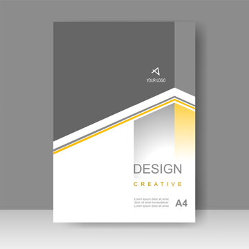 Book cover design modern in A4. Annual report, Brochure template, Flyer, poster, magazine. Vector illustration