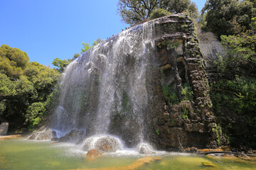 The Cascade Du Casteu waterfall in Castel Hill in Nice
