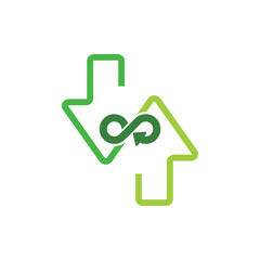 circular economy icons on white background	